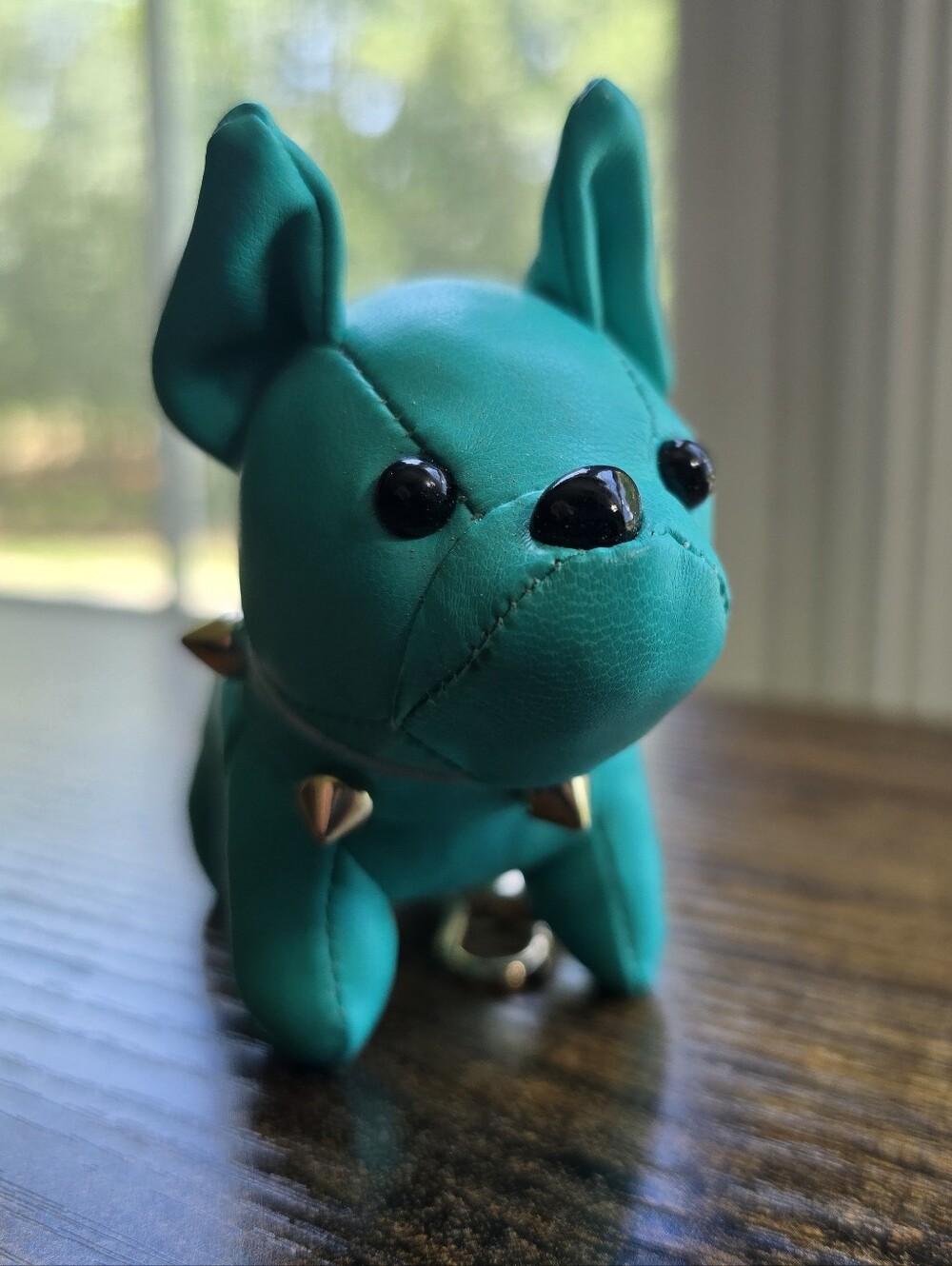 Teal Dog Bag Charm